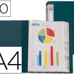 Capa Catalogo Din A4 c/ 60 Bolsas Verde