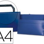 Pasta Porta Documentos Beautone Polipropileno Din A4 Azul - Com Asa
