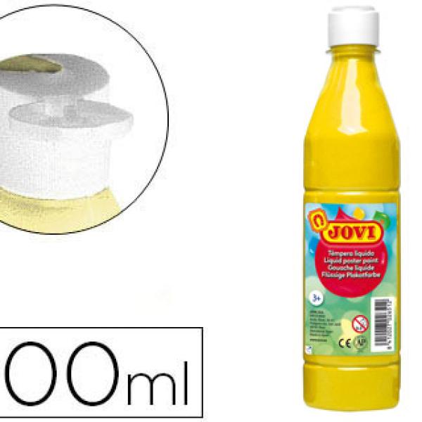 Guache Escolar Jovi 500 ml Amarelo Claro