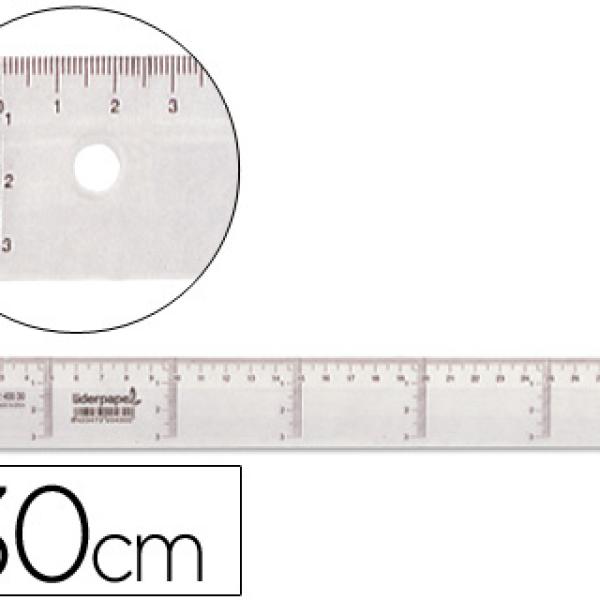 Regua Plastico Transparente 30cm