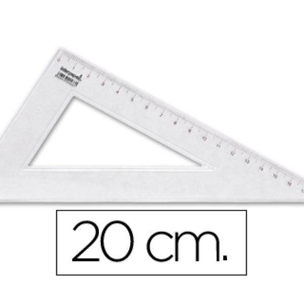 Esquadro Triangulo 20 cm Plastico