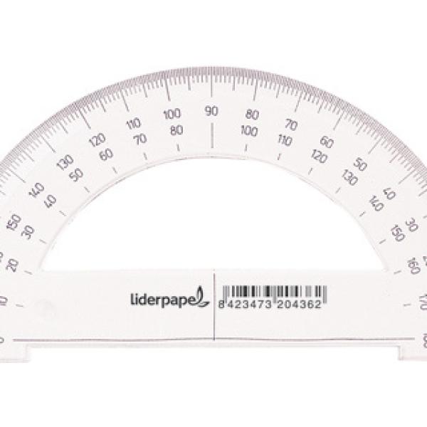 Transferidor 13 cm Plastico Transparente