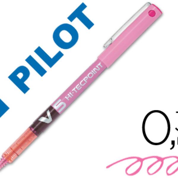 Marcador Pilot Ponta Fina V - 5 Rosa 0.5 mm