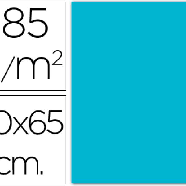 Cartolina Guarro 185 Gr 50X65 cm Azul Turquesa