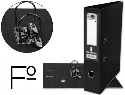 Pasta de Arquivo de Alavanca Folio Forrado PVC c/ Rado Lombada 75mm Preto