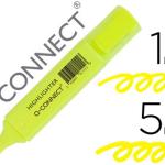 Marcador Fluorescente Q - Connect de Ponta Biselada Amarelo