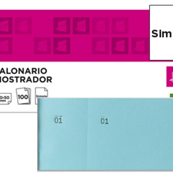 Blocos de Taloes 6/4 Azul