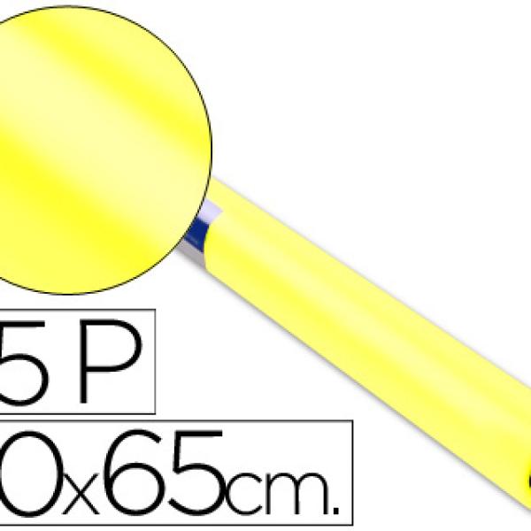 Papel Lustro Sadipal 50 X 65 cm. 65 Gr/M2. Amarelo
