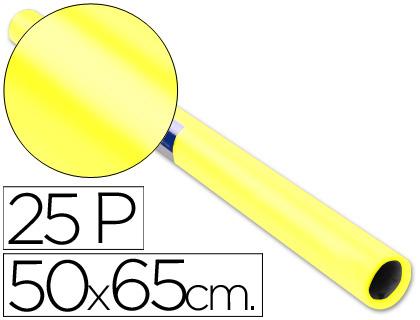 Papel Lustro Sadipal 50 X 65 cm. 65 Gr/M2. Amarelo