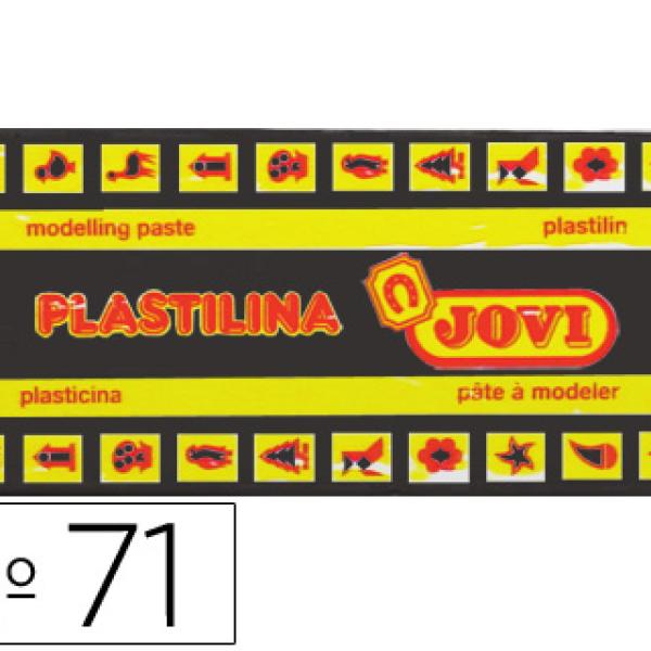 Plasticina Jovi 71 Media 150 Gr Preto