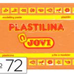 Plasticina Jovi 72 Grande 350 Gr Laranja