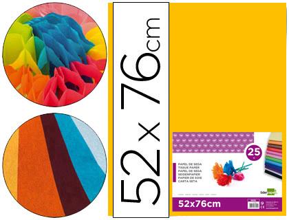 Papel Seda 52 X 76 cm 18 Gr Laranja (25 Folhas)