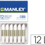 Lápis de Cera Manley 12 Unidades Branco