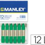 Lápis de Cera Manley 12 Unidades Verde Natural