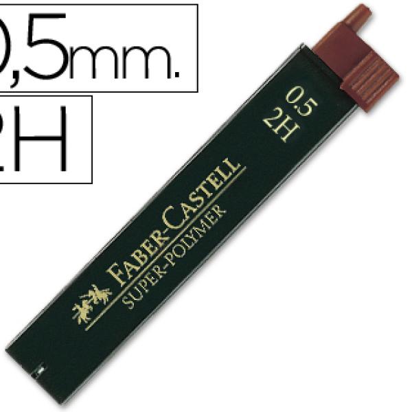 Minas Faber - Castell Grafite 9065 0,5 mm 2H Tubo de 12 Minas