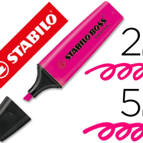 Marcador Fluorescente Stabilo Boss 70 Rosa