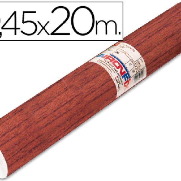 Rolo Adesivo Aironfix Madeira Escura Rolo de 20 Mt