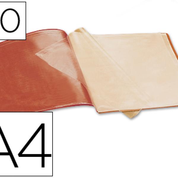 Capa Catalogo Din A4 c/ 40 Bolsas Vermelha