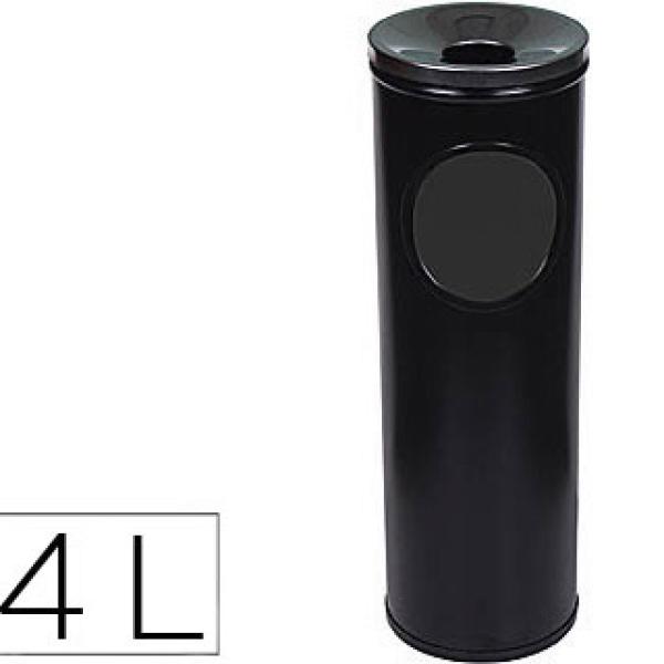 Cinzeiro Sie Papeleira Redondo Preto - Medidas 65x21,5cm Capacidade p/ 24 Litros