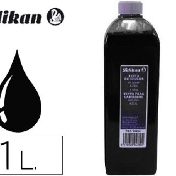 Tinta p/ Almofada Pelikan, Frasco 1 Lt. - Preto
