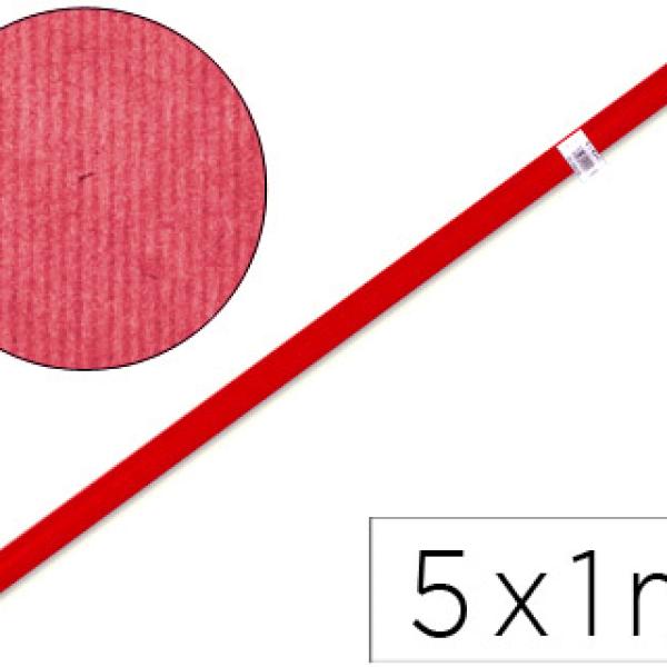 Papel Kraft Rolo Vermelho 1Mt X 5Mt.65 Gr/M2