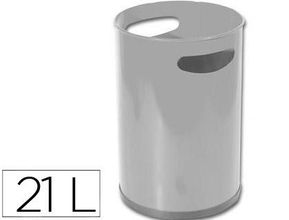 Cesto Sie de Papeis Metalico c/ Asas 101 Cinza - 32X21 cm