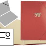 Pasta Classificadora Saro Cartão Compacto Folio Vermelha - 12 Departamentos