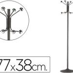 Cabide Sie c/ Pe Metalico Cinza c/ 8 Suportes 177x38 cm