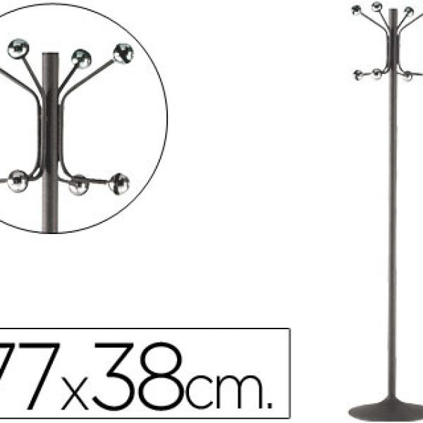 Cabide Sie c/ Pe Metalico Cinza c/ 8 Suportes 177x38 cm