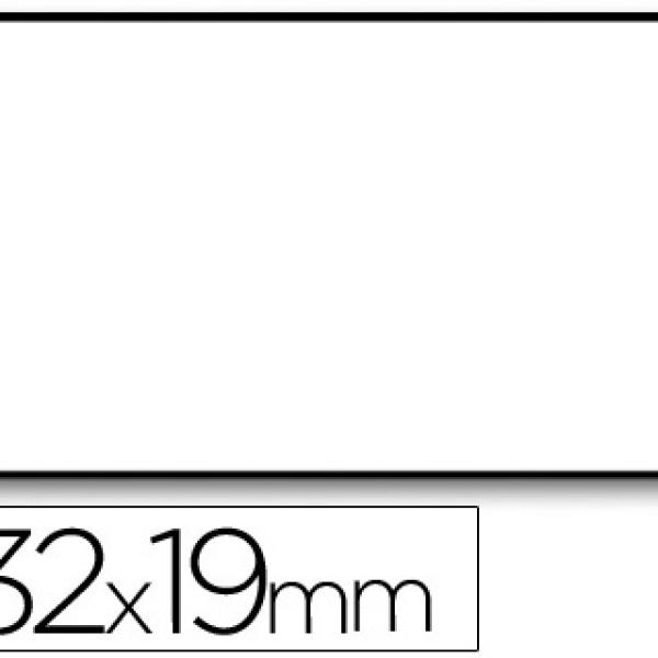 Rolo de Etiquetas Adesivas Meto Onduladas 32 X 19 mm Lisa Removivel Rolo 1000