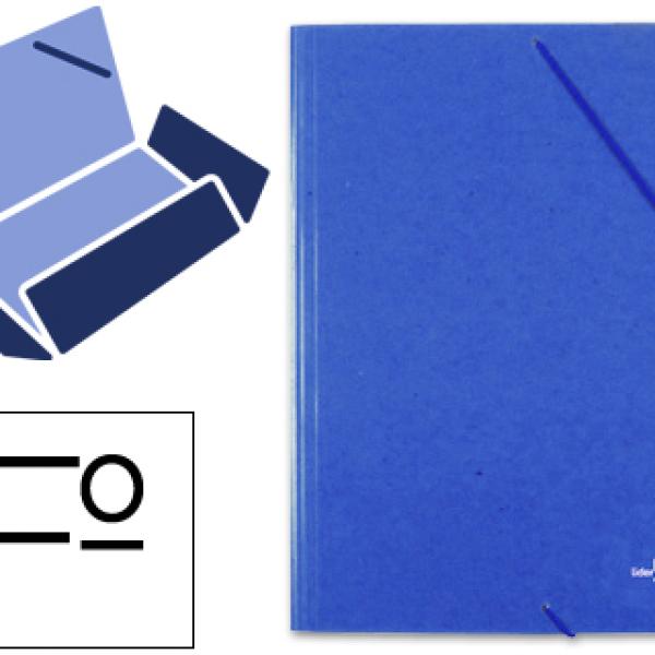 Pasta de Elasticos, Folio, Azul