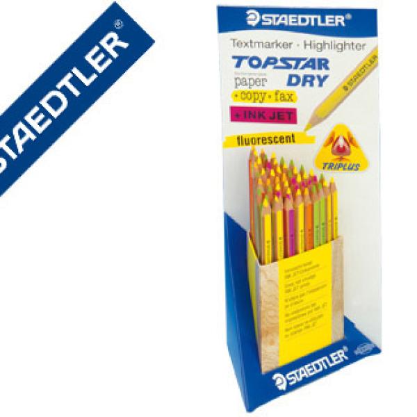 Expositor de 48 Lápis de Cor Fluorescente Staedtler Top Star Dry