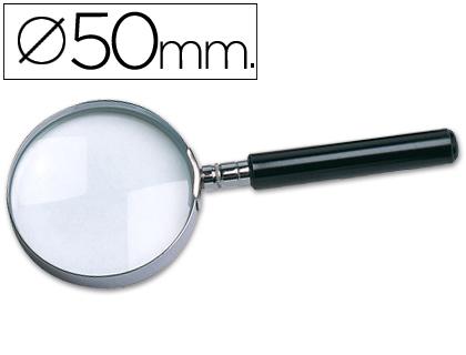 Lupa Cristal, Aro Metalico - 50 mm