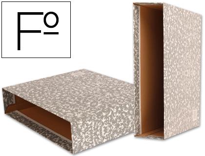 Caixa p/ Pasta de Arquivo Classic Red Folio Marmoreada Cinza