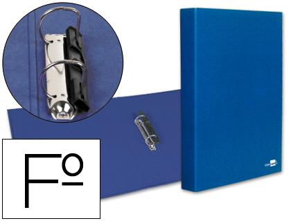 Capa de Aneis Paper Coat Forro PVC 2 Aneis 25mm Azul