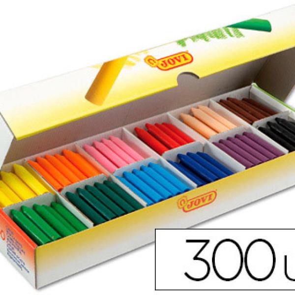 Lápis de Cera Jovicolor c/ 300 Unidades Cores Sortidas