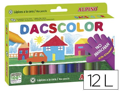 Lápis de Cera Alpino Dacs c/ 12 Unidades