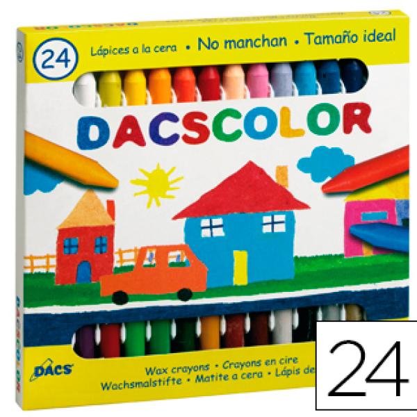 Lápis de Cera Alpino Dacs c/ 24 Unidades