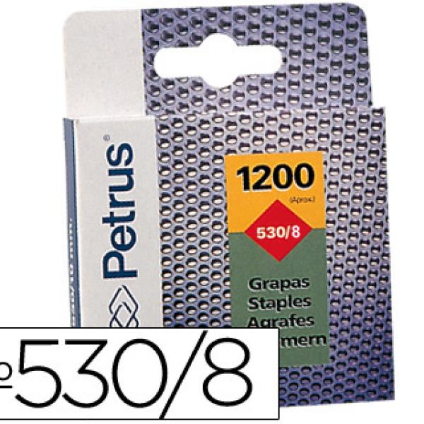 Agrafos Petrus Nº 530/8 p/ Cravadora Caixa de 1200 Unidades