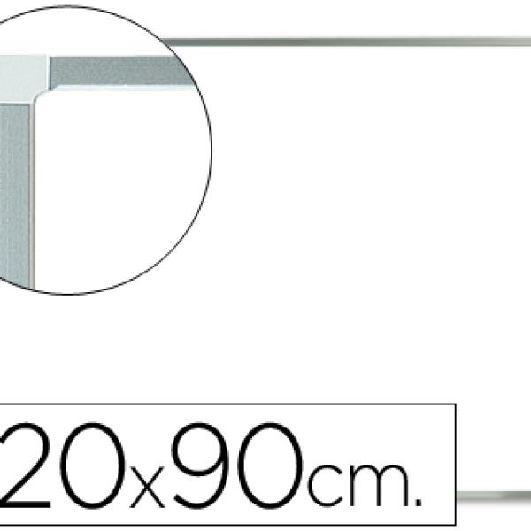 Quadro Branco Q - Connect Magnetico c/ Caixilho em Alumínio, 1200X900 mm