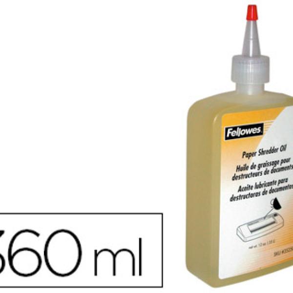 Oleo Lubrificante Fellowes p/ Destruidoras de Documentos 350ml