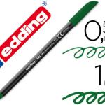 Marcador Edding Ponta Fibra 1200 Verde Oliva N.15 - Ponta Redeonda 0.5 M