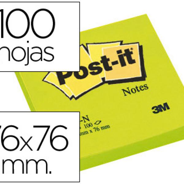 Bloco Notas Adesivas Post - It Verde 76 X 76 mm