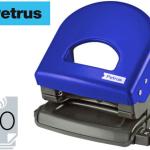 Furador Petrus 62 Color, Capacidadee 20 Folhas - Azul