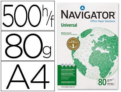 Resma 500x Folhas Papel Fotocopia Navigator Din A4 (80 Gr)