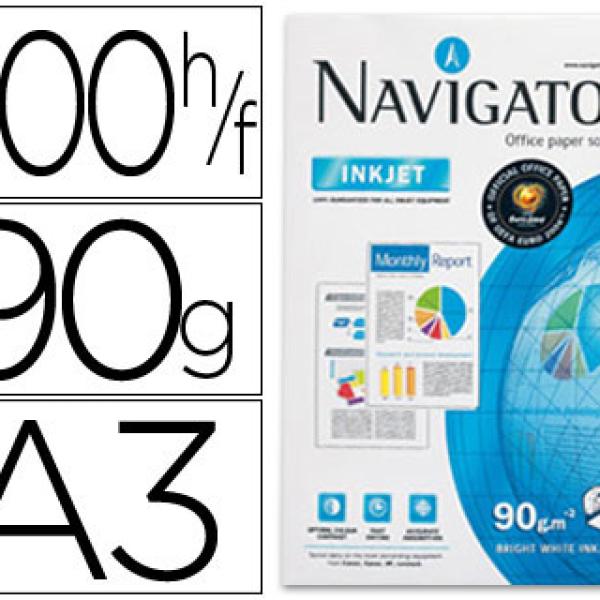 Papel Fotocopia Navigator Din A3, (500 Folhas), 90 Gr