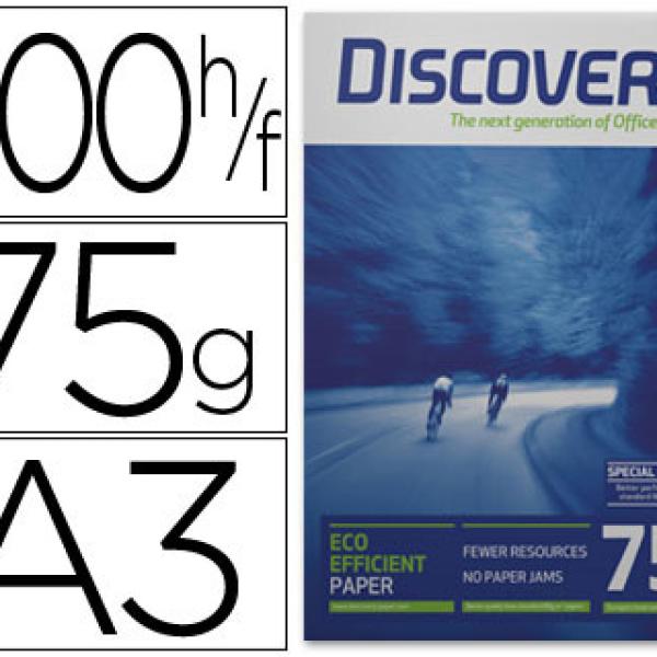 Papel Fotocopia Discovery Din A3, (500 Folhas), 75 Gr