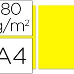 Papel de Cor Din A4 80 Gr Amarelo - Resma de 100 Folhas