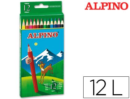 Lápis de Cores Alpino. 12 Unidades