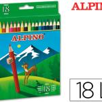 Lápis de Cores Alpino. 18 Unidades